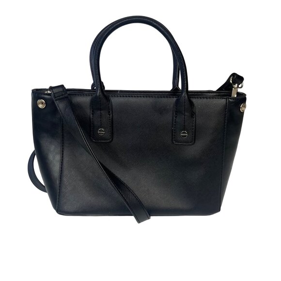 New York & Company Satchel Handbag Purse Adjustable Shoulder Strap Black - Picture 2 of 8